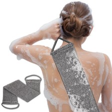 Shower Back Scrubber Cloth Bath Towel Exfoliating Body Brush Cleaning Strip