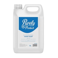 Blake & White Antibacterial Hand Soap 5L - Purely 1 count (Pack of 1), Blue  3.23 per litre