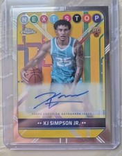 2024-25 Topps Chrome Next Stop KJ Simpson Jr. RC Auto #NSS-KS