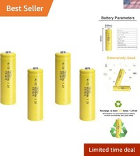 Versatile 4 Pack of AA 1.2V NiCD Rechargeable Batteries for Everyday Devices 3.15 per gallon
