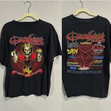 Vintage Ozzfest Concert 2007 Tour Reprinted Tee 2sided Gift For Fan S-4XL