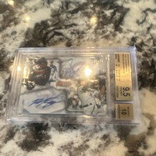 Bowman 2016 Bowman's Best Dual Autographs Arcia Braun BGS 9.5 Brewers Card