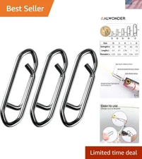 Versatile 50PCS Fishing Power Clips for Crankbait, Popper & More - Quick Change