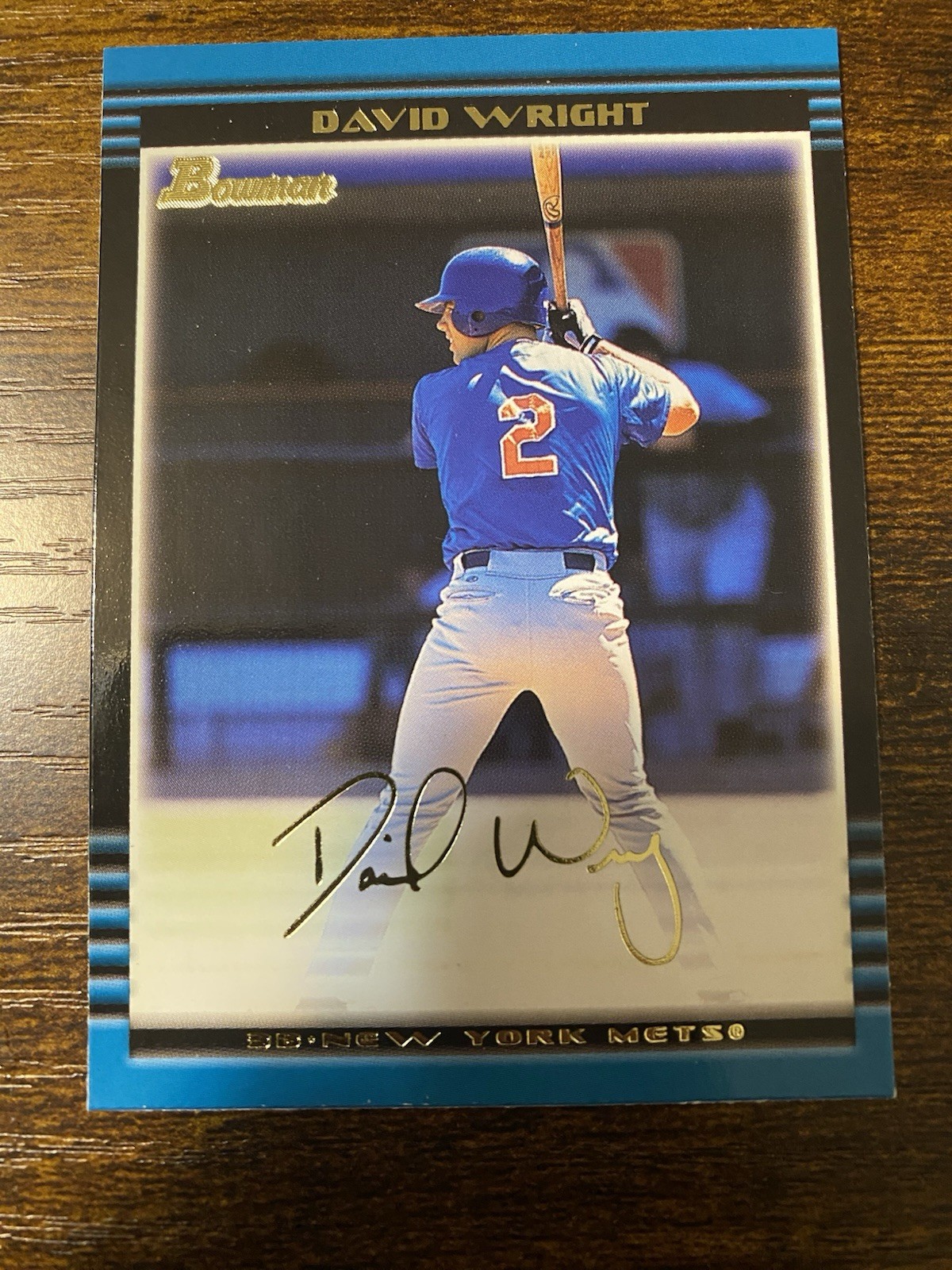 2002 Bowman Gold David Wright #381 New York Mets Rookie Rc