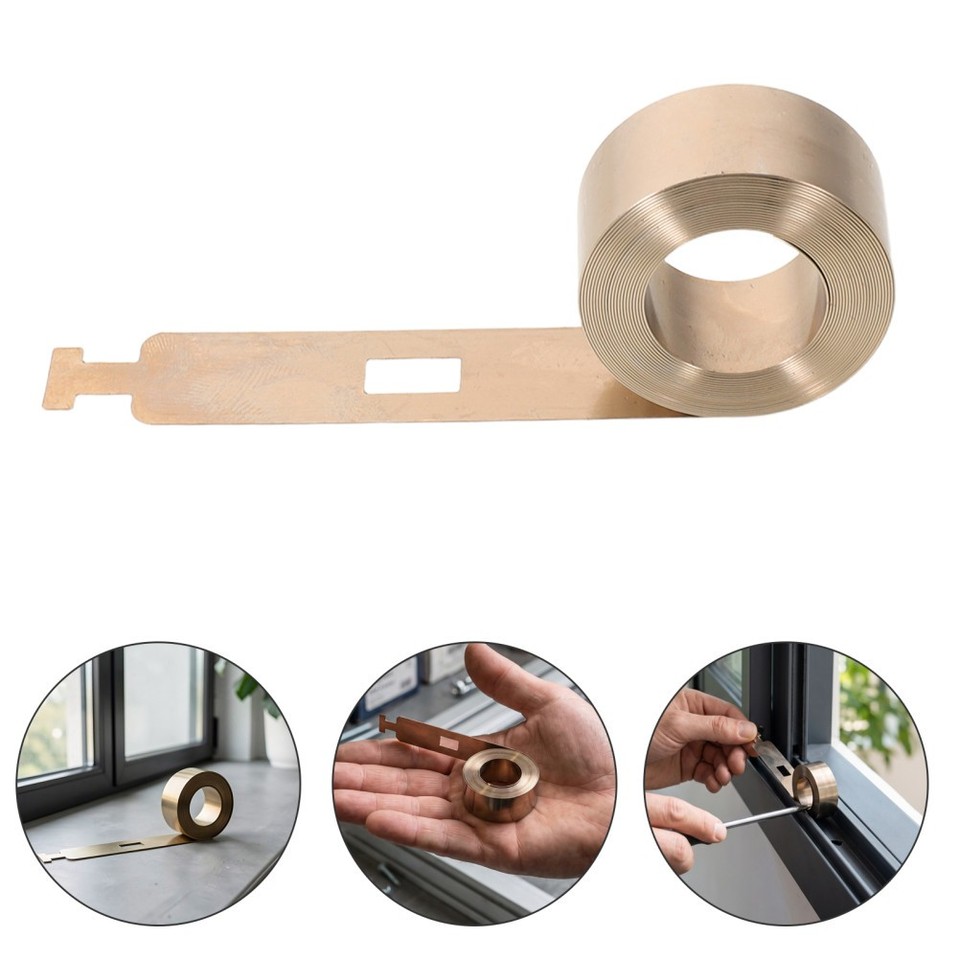 8 Rolls Stainless Steel Window Folding Sash Coil Spring, 2.7x1.2 ...