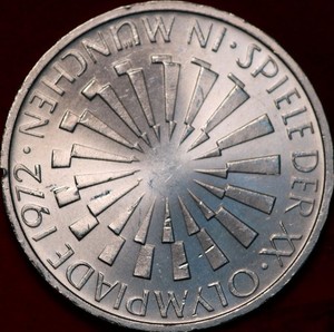 Uncirculated 1972 Germany 10 Mark Silver Foreign Coin