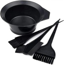 4Pcs Hair Dye Brush Set with Mixing Bowl Tint Comb Kit for Salon or Home Use.