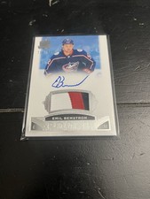 2019-20 Upper Deck The Cup - Rookie Auto Patch Emil Bemstrom #108 /249