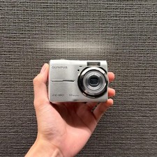 OLYMPUS FE-180 Digital Camera Silver Tested Excellent Condition
