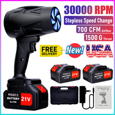 Jet Dry Leaf Blower 300,000RPM Air Blower Super Fan Mini Turbo Blower w/ Battery