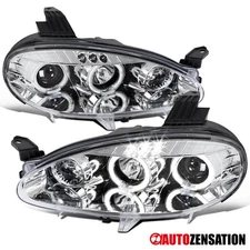 Fit 2001-2005 Mazda Miata MX5 LED Halo Projector Headlights Headlamps Left+Right