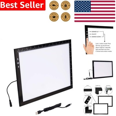 B4 LED Tracing Light Box, Adjustable Brightness Pad for Drawing Sketching
