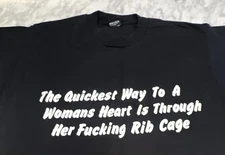 Vintage T Shirt Funny XL Quickest Way To A Woman’s Heart… Screen Stars Best SS