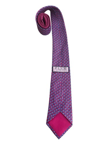 Thomas Seidenkrawatte rosa Elefant rosa und blau Made in England Herren " - Bild 3 von 8