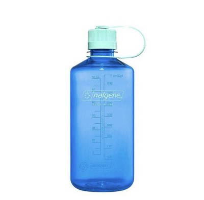 Nalgene Water Bottle 32 fl oz Plastic Narrow Mouth Dishwasher-Safe Recycled