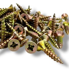 Wood Screws Pozi Countersunk 3.0 Multi-Purpose Yellow  Chipboard Screws