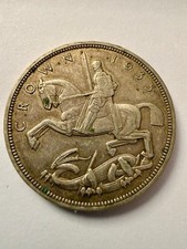 1935 George V Rocking Horse Crown Coin Great Britain Silver Jubilee Crown