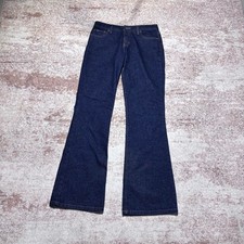 Vintage 2000s LEI Dark Wash Flare Bootcut Jeans Size 6/7 Waist: 15  Outseam: 3