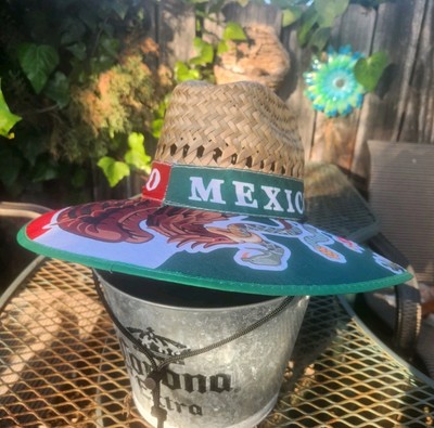 Wide Brim Straw Summer HAT Hecho En Mexico  Sombrero 
