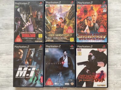 SONY PS2 Gun Survivor 2 3 4 Mission Impossible & Constantine & Critical Bullet