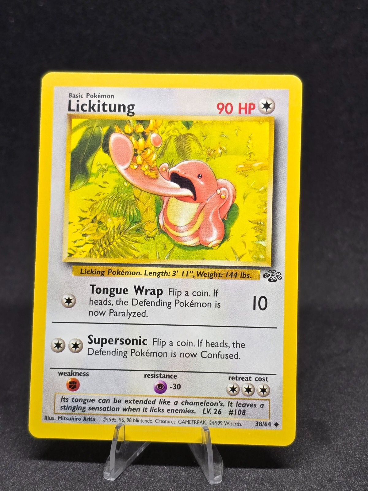 Pokémon TCG Lickitung 38/64 Jungle Vintage WoTC Uncommon NM