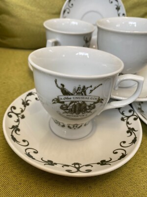 Hendricks Gin Tea Set Pack of 6 - Only Cup & Plates | eBay