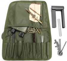 British Army SA80 Rifle Gun Cleaning Kit & Stripper Clip Loading Tool