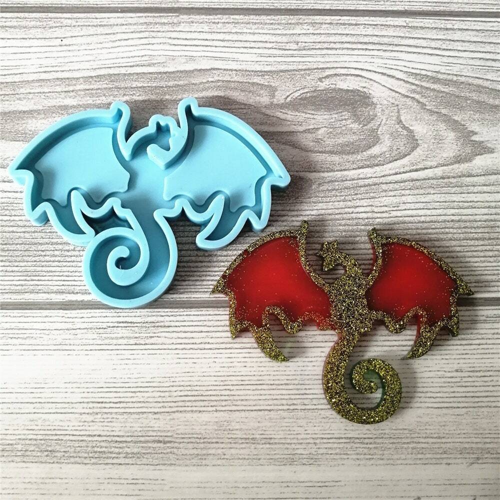 Dragon silicone mold for badge reel