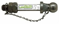 TRAILER TOW BALL HITCH 32mm Pin 50mm Ball 3000KG Tractor Long Threaded Tow Ball 