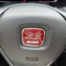 Mugen Emblem For 2006-up Civic Si 2dr 4dr Coupe Steering Wheel Red Badge Sticker Mugen Emblem For 2006-up Civic Si 2dr 4dr Coupe Steering Wheel Red Badge Sticker