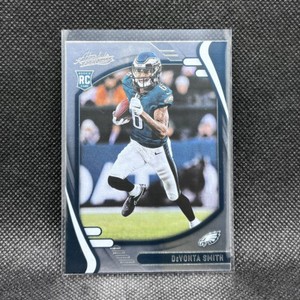 DeVonta Smith #107 Rookie Card 2021 Panini Absolute Football Eagles RC