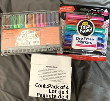 Crayola & Shuttle Art Dry Erase Markers with (4) Dry Erase Whiteboard Erasers