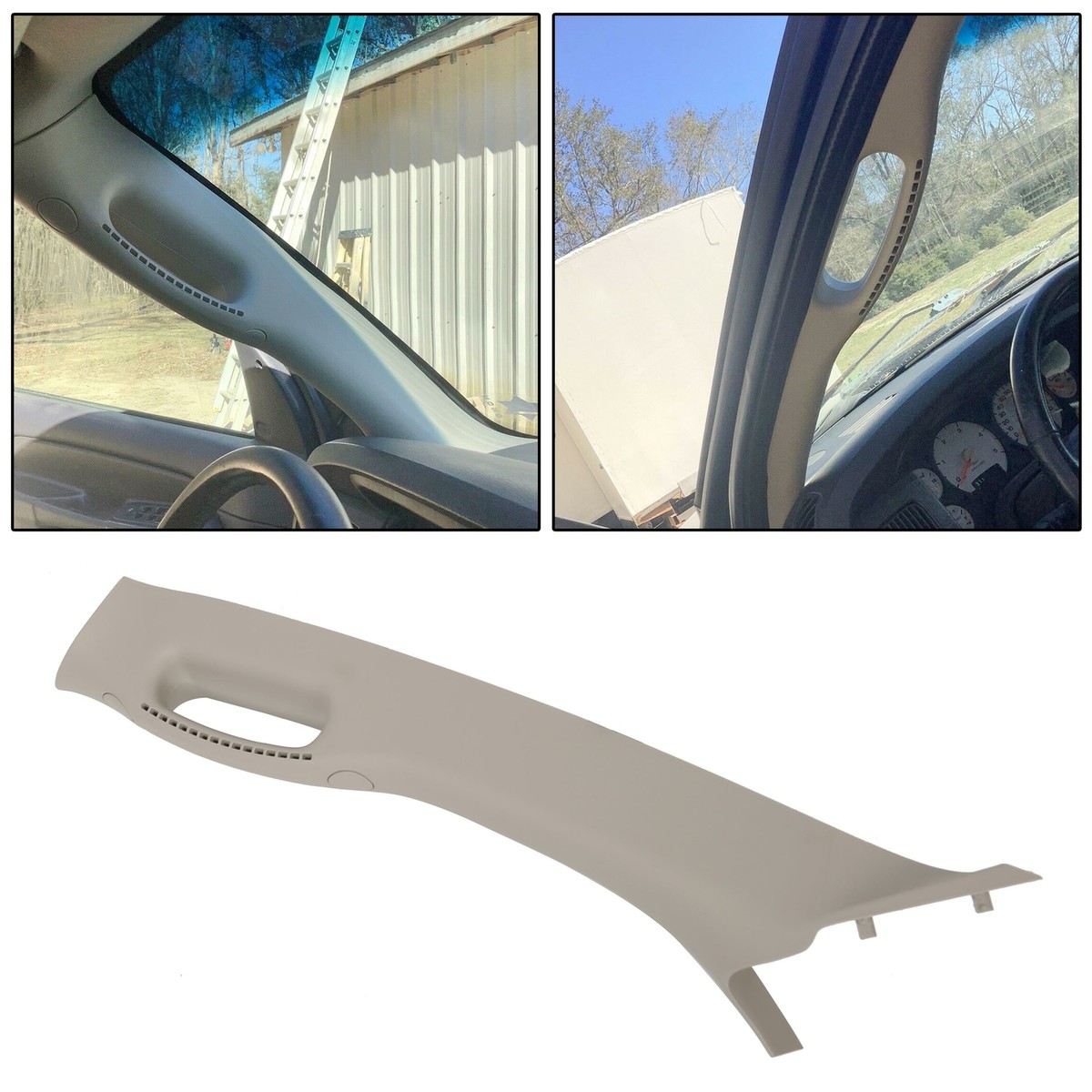 A Pillar Trim Panel w/Pull Grab Handle Left Driver Side for 02