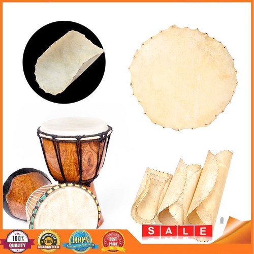 20cm Kinder Djembe Trommel Bongo Drum Deko Bunt Bemalt + Rassel Schil
