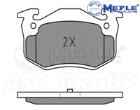 Meyle Bremsbelagsatz, Hinterachse Mit Anti Quietsch Platte 025 209 7311