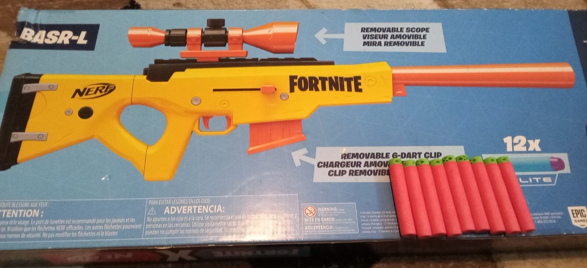 Nerf Fortnite Gun BASR L Blaster Boys Toy Sniper Rifle, sniper nerf