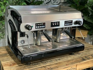 WEGA POLARIS 2 GROUP HIGH CUP GLOSS BLACK ESPRESSO COFFEE MACHINE CUSTOM  CAFE | eBay