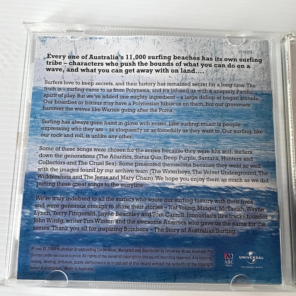 Bombora Soundtrack To Australian Surfing CD 2009 ABC Music Surf Alt Indie Rock - Image 2 of 4