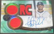 Fernando Tatis Jr 2019 Topps Triple Threads Emerald Autograph Rookie (12/50) SD