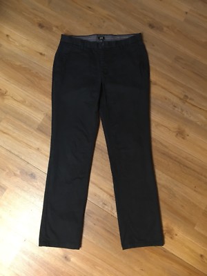 H&M Herren Chinohose Anthrazit 100% Baumwolle M 50