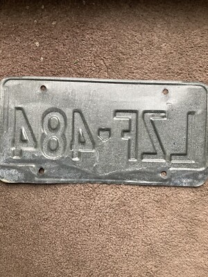 1990s Ohio License Plate - LZF 484 - Nice | eBay