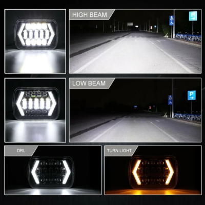 1Set 5x7 7x6 LED Headlights Hi-Lo For 1982-2012 Ford E-150 E-250 E-350 Van 1Set 5x7 7x6 LED Headlights Hi-Lo For 1982-2012 Ford E-150 E-250 E-350 Van