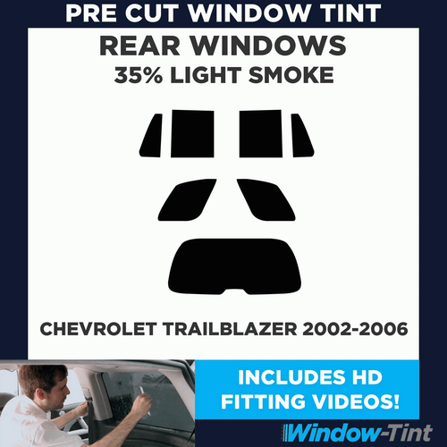 Pre Taglio Finestrino Pellicola Oscurante per Chevrolet Trailblazer 2002-06 - Picture 2 of 10