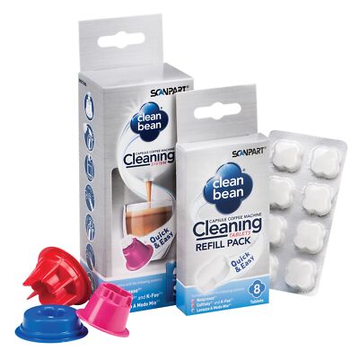 Scanpart Clean Bean Reinigungset kompatibel Nespresso, K-Fee, Lavazza A modo Mio