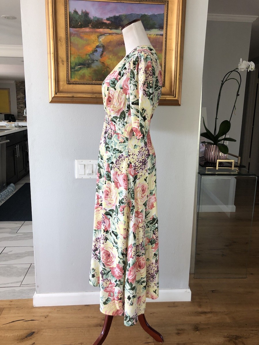 vittoria midi dress venissa floral NWT FAITHFUL THE BRAND Vittoria Midi Dress Size 6 Venissa Floral Print
