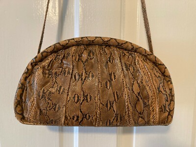 Thompson NY Paris Snake Skin Crossbody Clutch Bag NWOT