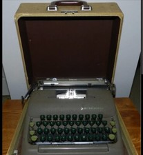 VINTAGE 1950s SMITH CORONA SILENT TYPEWRITER WITH CASE thumbnail