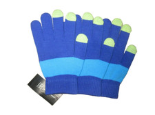 INC International Concepts Inc Pair 1 Tech Glove Set BLUE 3 Knit Gloves New
