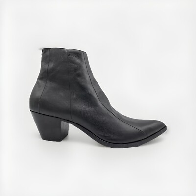 $1,200 Saint Laurent Black Vintage Leather Boots US 9.5, EU 42.5 Made in Italy