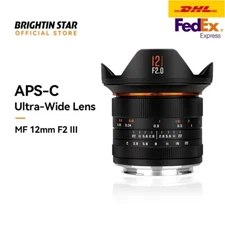 Brightin Star 12mm F2.0 III Ultra Wide-Angle APS-C MF for Sony Canon Fuji Nikon
